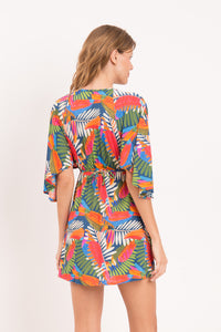 Model Back: Rio De Sol Strandkleid Jungle Mini Dress