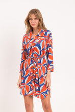 Laden Sie das Bild in den Galerie-Viewer, Image 04: Rio De Sol Hemdblusenkleid Leaves Chemise
