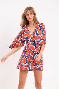 Image 04: Rio De Sol Strandkleid Leaves Mini Dress