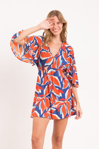 Image 08: Rio De Sol Strandkleid Leaves Mini Dress