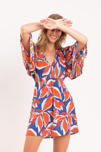 Image 09: Rio De Sol Strandkleid Leaves Mini Dress
