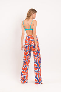 Image 08: Rio De Sol Strandhosen Leaves Wide Pants