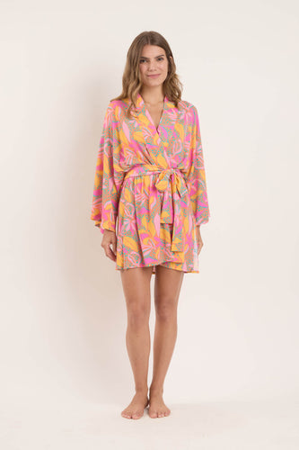 Model Front: Rio De Sol Strandkleid Lyla Kimono