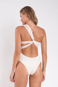 Model Back: Rio De Sol Badeanzug Malibu-Natural Santorini