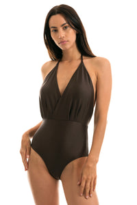 Model Front: Rio De Sol Badeanzug Meteorite Transpassado