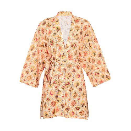 Product Front: Rio De Sol Strandkleid Mosaico Kimono