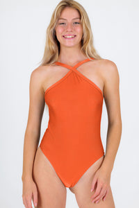 Gallery: Rio De Sol Badeanzug Paprica High-Neck