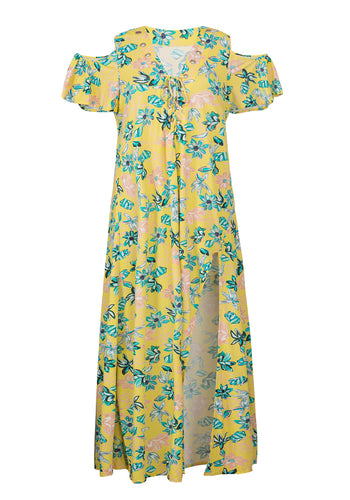 Product Front: Rio De Sol Strandkleid Saida Long Florescer