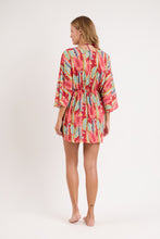 Laden Sie das Bild in den Galerie-Viewer, Model Back: Rio De Sol Kaftans/Cover-Ups Sea-Bloom Kaftan Bel
