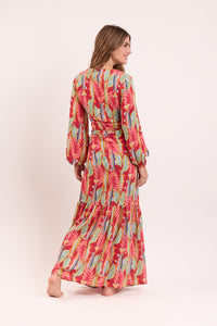 Image 07: Rio De Sol Strandkleid Sea-Bloom Long Dress Verona