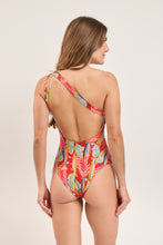 Laden Sie das Bild in den Galerie-Viewer, Model Back: Rio De Sol Badeanzug Sea-Bloom Sienna
