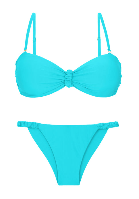 Product Front: Rio De Sol Set Set Miami Bandeau-Crispy Cheeky-Crispy