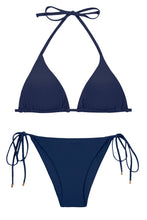 Laden Sie das Bild in den Galerie-Viewer, Product Front: Rio De Sol Set Set Navy Tri-Inv Lacinho

