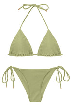 Laden Sie das Bild in den Galerie-Viewer, Product Front: Rio De Sol Set Set Oliva Tri-Inv Cheeky-Tie
