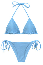 Laden Sie das Bild in den Galerie-Viewer, Product Front: Rio De Sol Set Set Shimmer-Baltic-Sea Tri-Inv Cheeky-Tie
