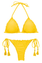 Laden Sie das Bild in den Galerie-Viewer, Product Front: Rio De Sol Set Set Uv-Melon Tri Frufru-Fio
