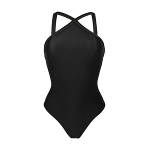 Product Front: Rio De Sol Badeanzug Shimmer-Black High-Neck