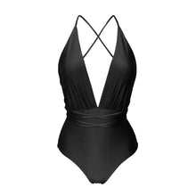 Laden Sie das Bild in den Galerie-Viewer, Product Front: Rio De Sol Badeanzug Shimmer-Black New Vegas
