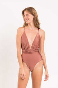 Image 09: Rio De Sol Badeanzug Shimmer-Copper New Vegas