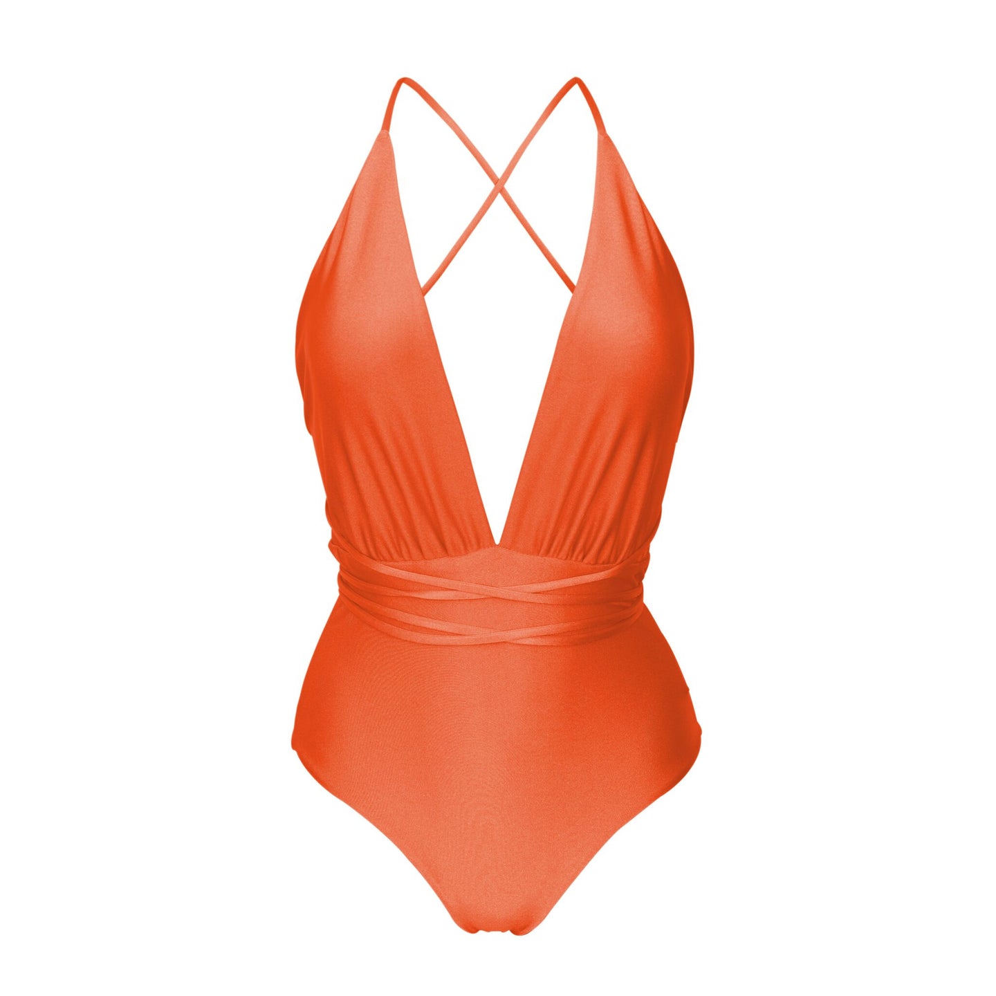 Product Front: Rio De Sol Badeanzug Shimmer-Paprica New Vegas