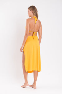 Model Back: Rio De Sol Strandrock Solar Long-Skirt-Knot