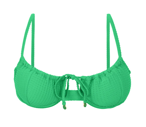 Product Front: Rio De Sol Oberteil Top Dots-Tambourine Balconet-Tie
