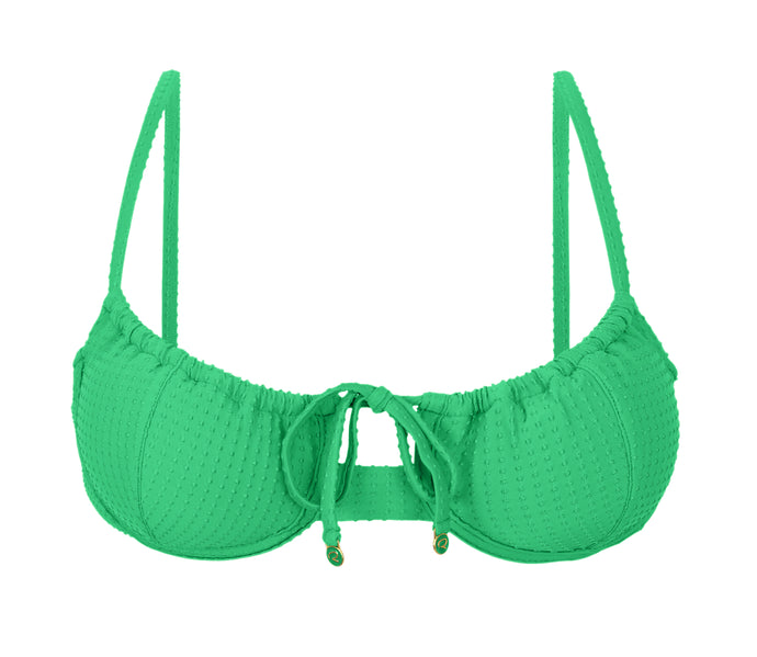 Product Front: Rio De Sol Oberteil Top Dots-Tambourine Balconet-Tie