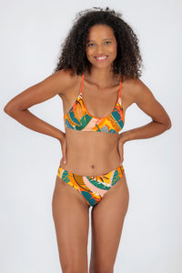 Model Front: Rio De Sol Oberteil Top El-Arco Bralette-Orange