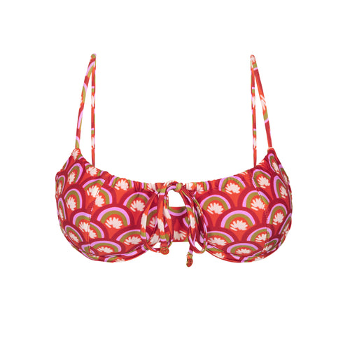 Product Front: Rio De Sol Oberteil Top Floral-Scales Balconet-Tie