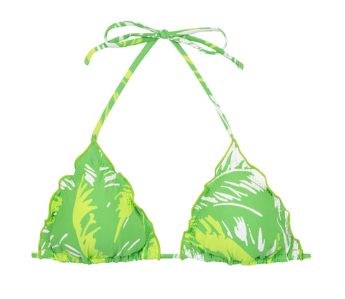 Product Front: Rio De Sol Oberteil Top Green-Palms Frufru