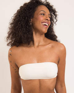 Gallery: Rio De Sol Oberteil Top Off-White Bandeau-Reto