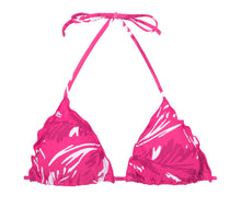 Laden Sie das Bild in den Galerie-Viewer, Product Front: Rio De Sol Oberteil Top Pink-Palms Frufru
