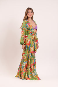 Image 02: Rio De Sol Strandkleid Tropical Long Dress Verona