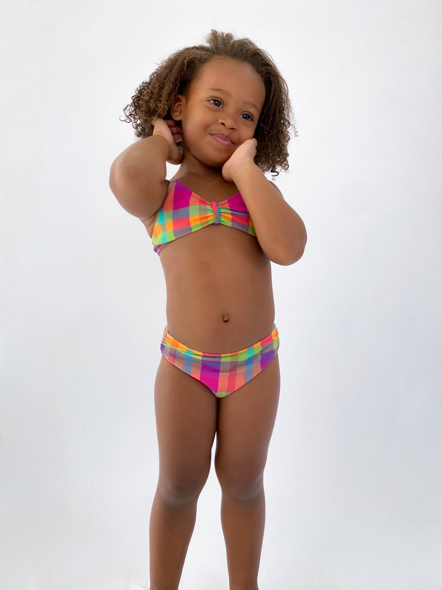 Model Front: Rio De Sol Mädchen-Bikini Tulip-Garden Kids