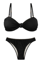 Laden Sie das Bild in den Galerie-Viewer, Set Shimmer-Black Bandeau-Joy Essential
