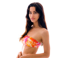 Laden Sie das Bild in den Galerie-Viewer, Top Tiedye-Red Bandeau-Reto
