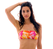 Laden Sie das Bild in den Galerie-Viewer, Top Tiedye-Red Bandeau-Reto
