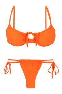 Set Dots-Orange Balconet-Tie Pipa